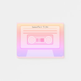 Vaporwave-Ästhetischer Planer der 90er Jahre für D Post-it Klebezettel