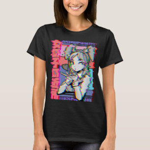 Vaporwave ästhetisches japanisches Retro Anime Gir T-Shirt