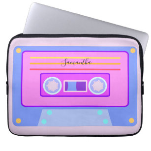 Vaporwave Ästhetisches Licht Lila 90er Mixtape Laptopschutzhülle
