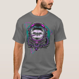 Vaporwave Astronaut Synthwave 80er Art Sloth Retro T-Shirt