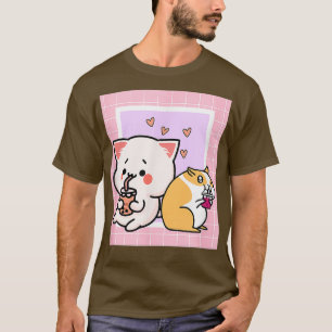 Vaporwave Cat Hamster der 90er Jahre Japanische Ka T-Shirt
