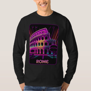 Vaporwave Das Kolosseum Rom Italien Retro 80er T-Shirt