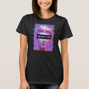 Vaporwave David Statue Ästhetische Kunst Herzlose  T-Shirt