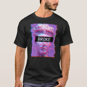 Vaporwave David Statue Schöne Kunst, Dichtung und T-Shirt