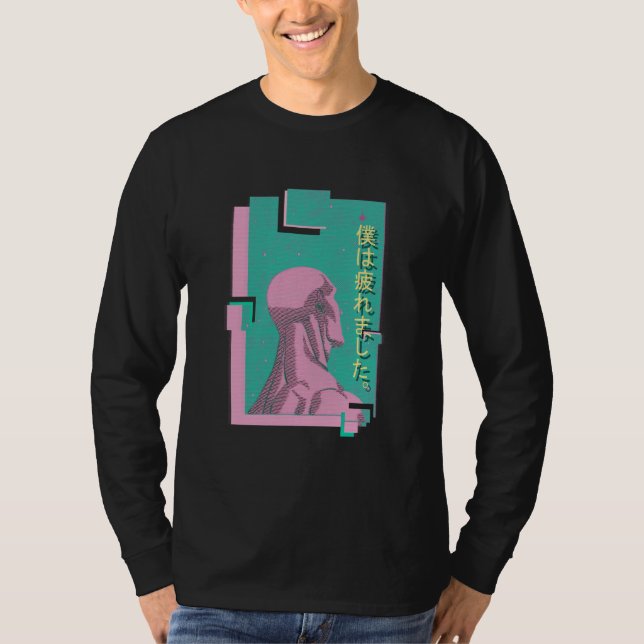 Vaporwave Doktor - langes Hülsen-Shirt T-Shirt (Vorderseite)