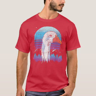 Vaporwave Farm Animal Gose Lover Bauer Bird Retter T-Shirt