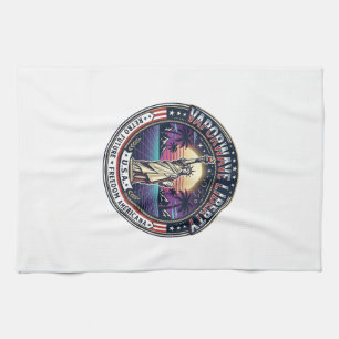 Vaporwave Freiheit Patriotisch Patriotisch Vaporwa Geschirrtuch