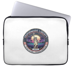 Vaporwave Freiheit Patriotisch Patriotisch Vaporwa Laptopschutzhülle