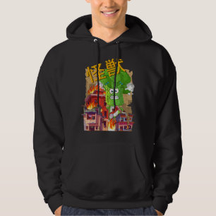 Vaporwave Glitch Ästhetische Art Vegetarian City K Hoodie
