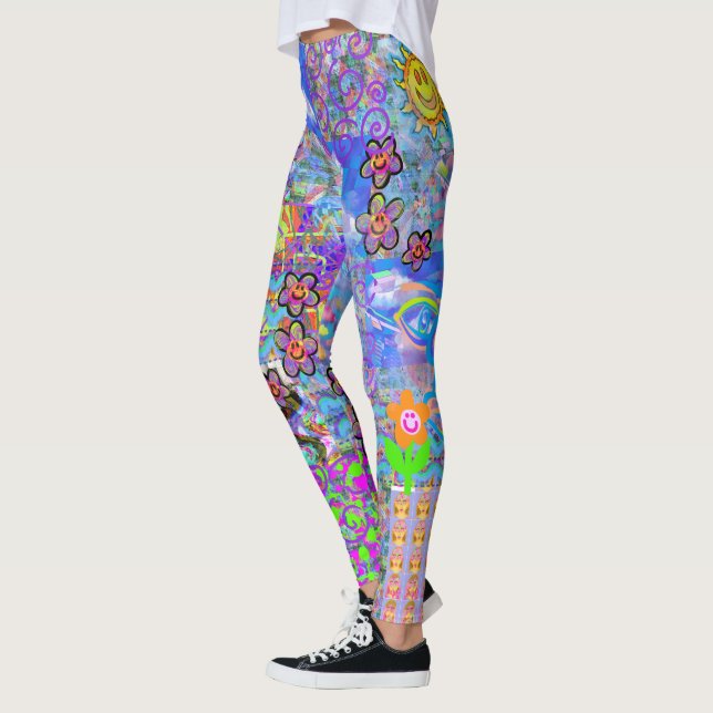 Vaporwave-Hirnhaut Leggings (Links)