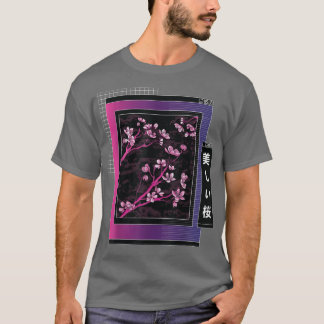 Vaporwave Japan Style Japanisch Kirry Blossom Saku T-Shirt