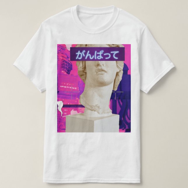 Vaporwave japanese kawai statue T - Shirt (Design vorne)