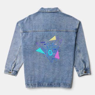 Vaporwave Japanese Maneki Neko Japan Ästhetik Syn Jeansjacke
