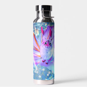 Vaporwave-Katzen-Wasserflasche  Trinkflasche