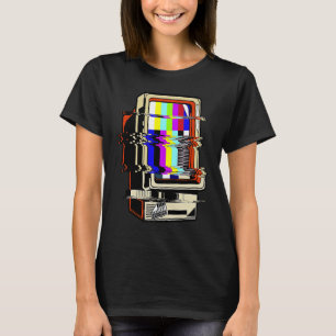 Vaporwave kein Signal Fernsehen ohne Luftschleifve T-Shirt