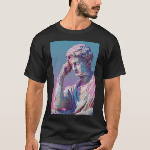 Vaporwave Klassik Bust — Neon-Gradient-Ästhetik T-Shirt