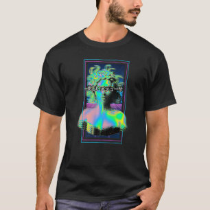 Vaporwave Medusa Mythologie Gorgone in griechische T-Shirt