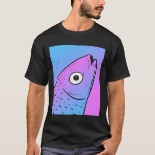 Vaporwave Mullet Ästhetische Pastell Goth Fish T-Shirt