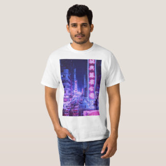 Vaporwave Nachtstadt-T - Shirt