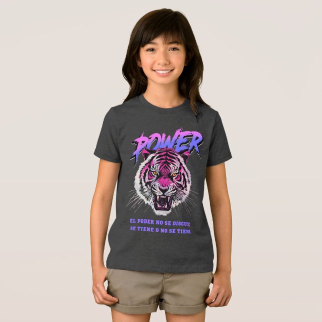 Vaporwave Power Philosophie Tri-Blend Shirt (Vorderseite Voll)
