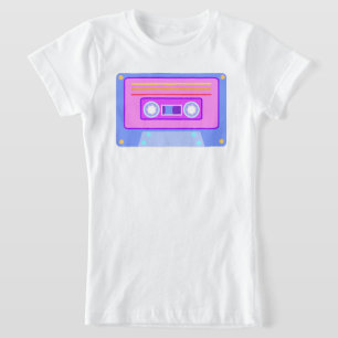 Vaporwave Retro Pink 90er 2000er Y2k Kassettenband T-Shirt