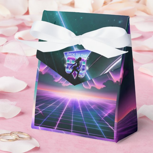 Vaporwave Roller Skate Geburtstagsparty Geschenkschachtel (Hochzeit)