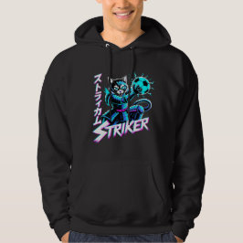 Vaporwave Samurai Striker Katze für Anime-Spieler Hoodie