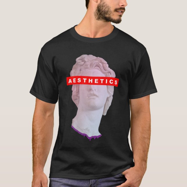 Vaporwave Statue v2 T-Shirt (Vorderseite)