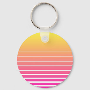 Vaporwave Sun Schlüsselanhänger