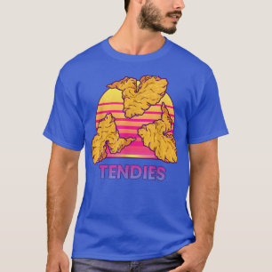 Vaporwave Tendies Chicken Tenders Japanisches Kanj T-Shirt