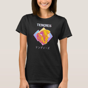 Vaporwave Tendies Chicken Tenders Japanisches Kanj T-Shirt