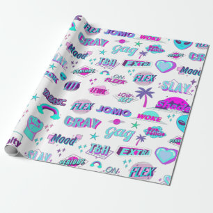 Vaporwave TikTok Trending Geschenkpapier