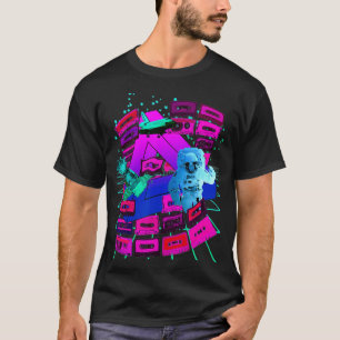 Vaporwave Welt Kassettentapes Mixtapes 1980er T-Shirt