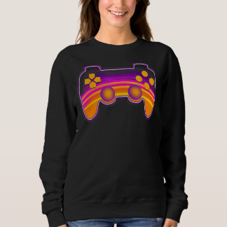Vaprowave Video Gaming Controller Gamer 4 Sweatshirt