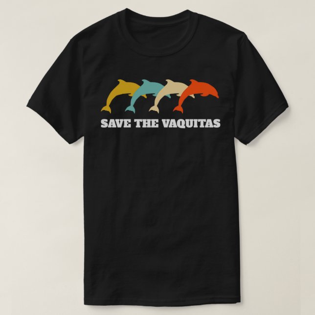 Vaquita Retro Vintages Geschenk T-Shirt (Design vorne)