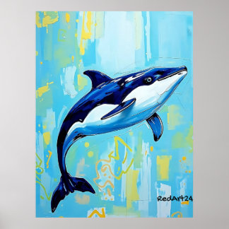 Vaquita-Wandkunst – Bedrohte Meeresschweinswale Poster