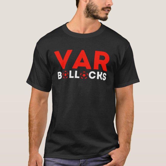 VAR [Censored] Red Football Soccer Television T-Shirt (Vorderseite)