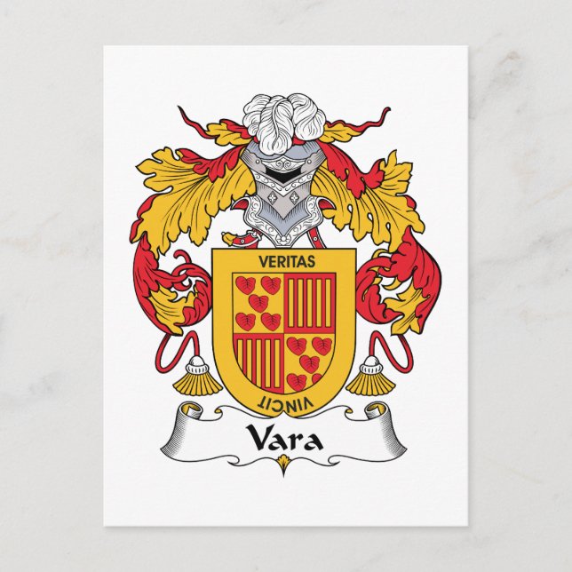 Vara Familienwappen Postkarte (Vorderseite)