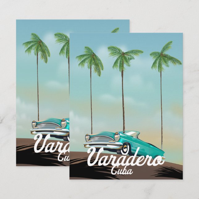 Varadero Cuba Reiseposter (Vorne/Hinten)