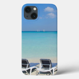 Varadero, Kuba. Sand und Strandliegen Case-Mate iPhone Hülle