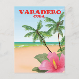 Varadero kubanisches Strand-Reiseplakat Postkarte