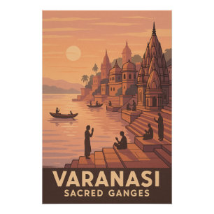Varanasi - Sacred Ganges Poster
