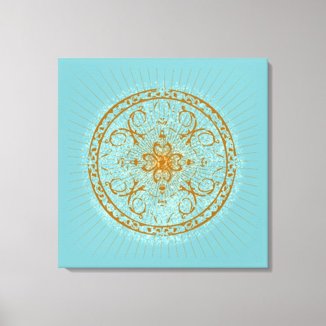 Varanasi - überzogene Canvas Leinwanddruck (Vorderseite)