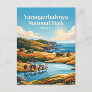 Varangerhalvøya Nationalpark Norwegen Postkarte