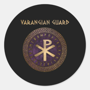 Varangian Guard Byzantinisches Reich Runder Aufkleber