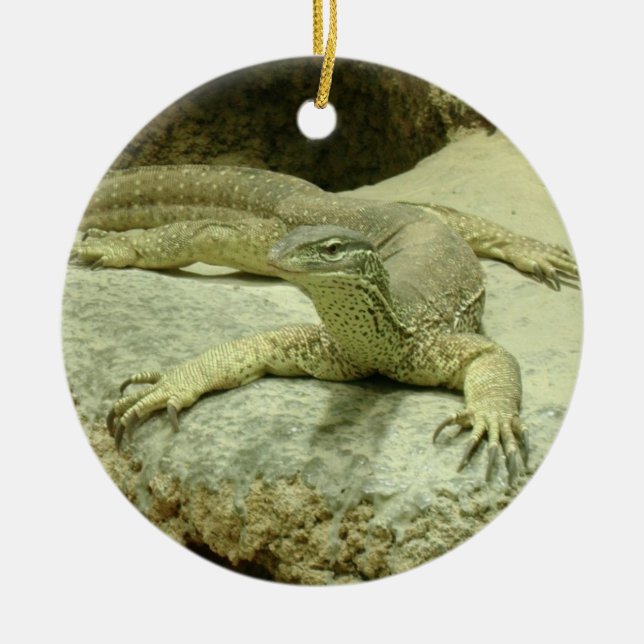 Varanus gouldii keramik ornament (Vorne)