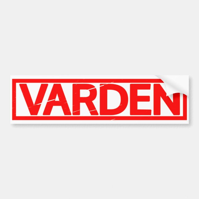 Varden-Briefmarke Autoaufkleber (Vorne)