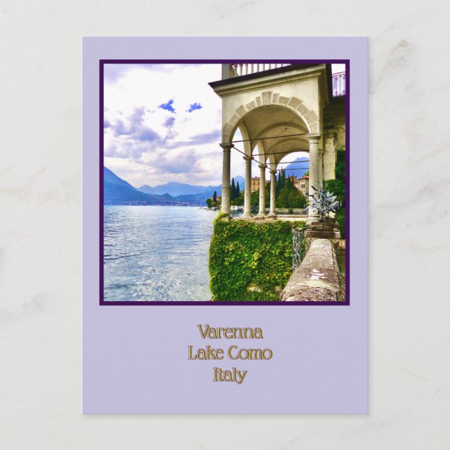 Varenna, Comer See, Italien Postkarte (Vorderseite)