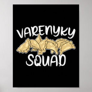 Varenyky Squad Lustige Ukrainische Küche Ukraine H Poster
