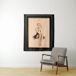 Varga Girl Cover Art von Alberto Vargas Wandteppich